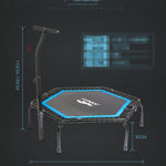 Trampoline Home Children Women Men Gym Class Trampoline Fitness Handrail Trampoline
